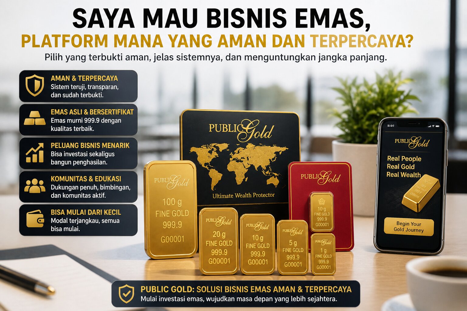 Saya Mau Bisnis Emas, Platform Mana yang Aman dan Terpercaya?