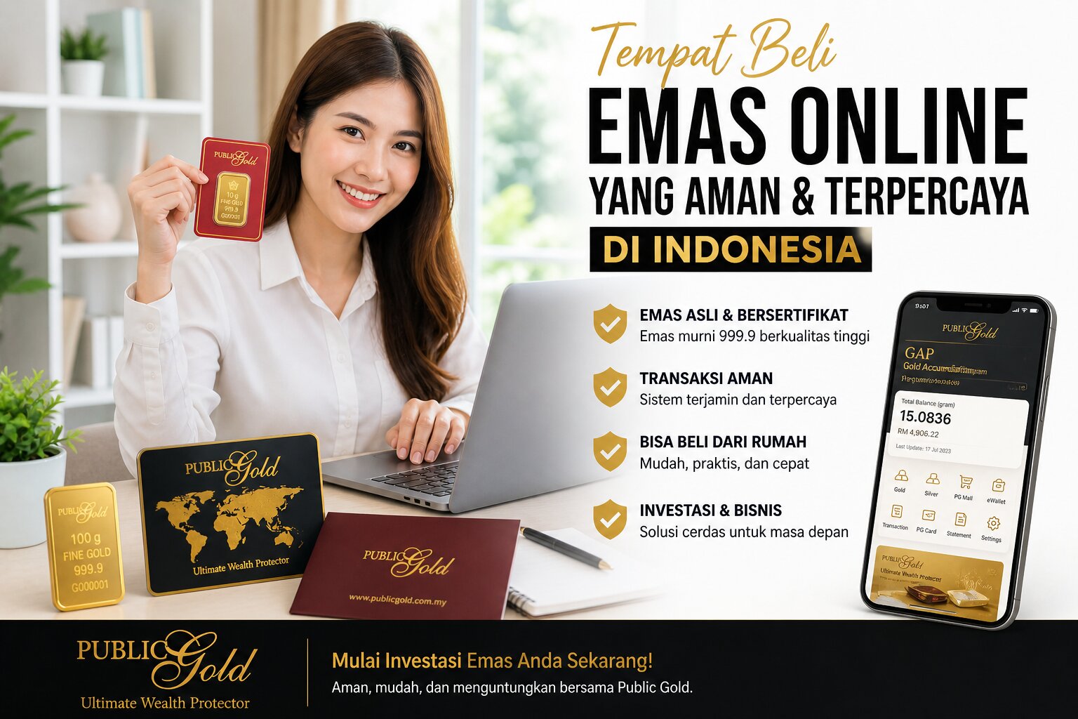 Tempat Beli Emas Online yang Aman dan Terpercaya di Indonesia
