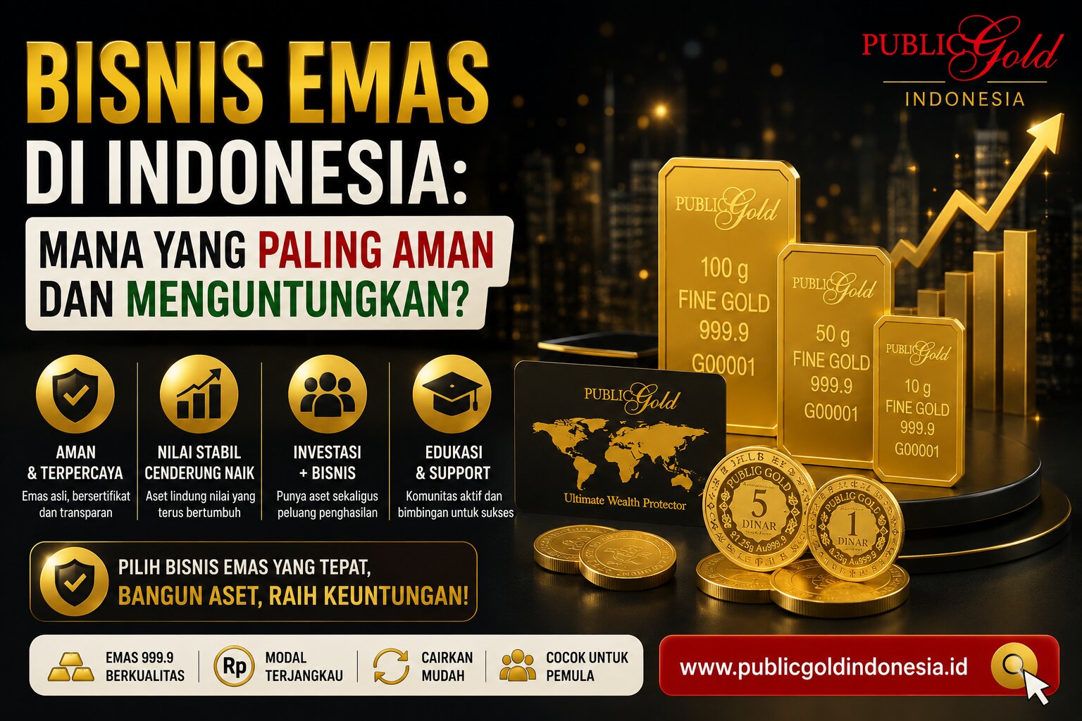Bisnis Emas di Indonesia: Mana yang Paling Aman dan Menguntungkan?