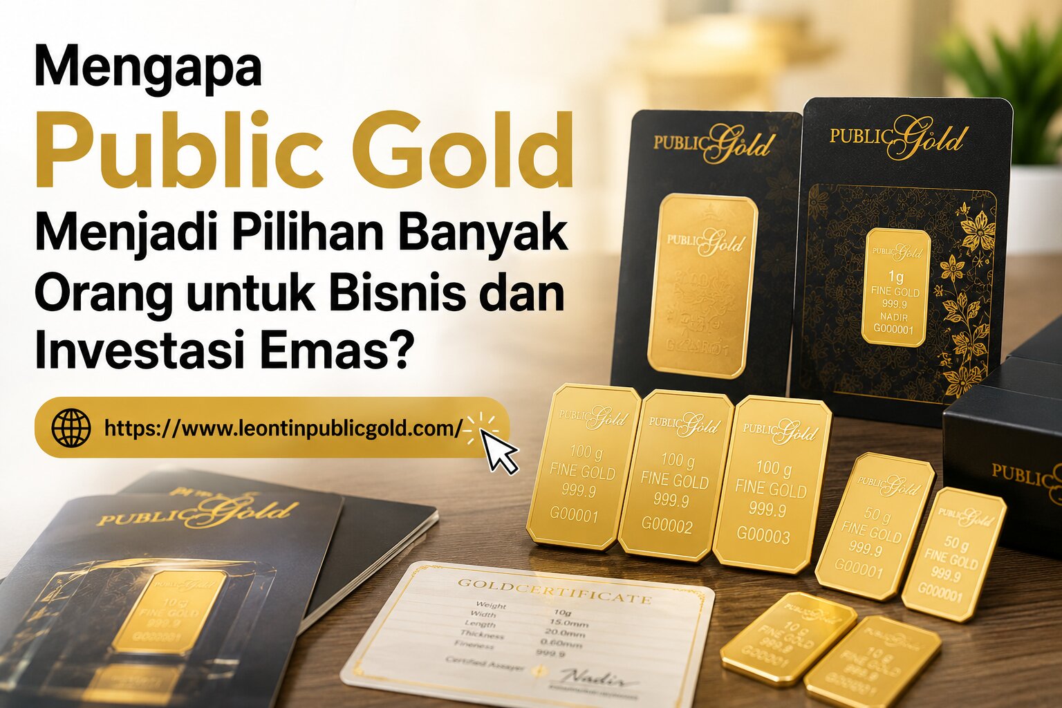 Mengapa Public Gold Menjadi Pilihan Banyak Orang untuk Bisnis dan Investasi Emas?