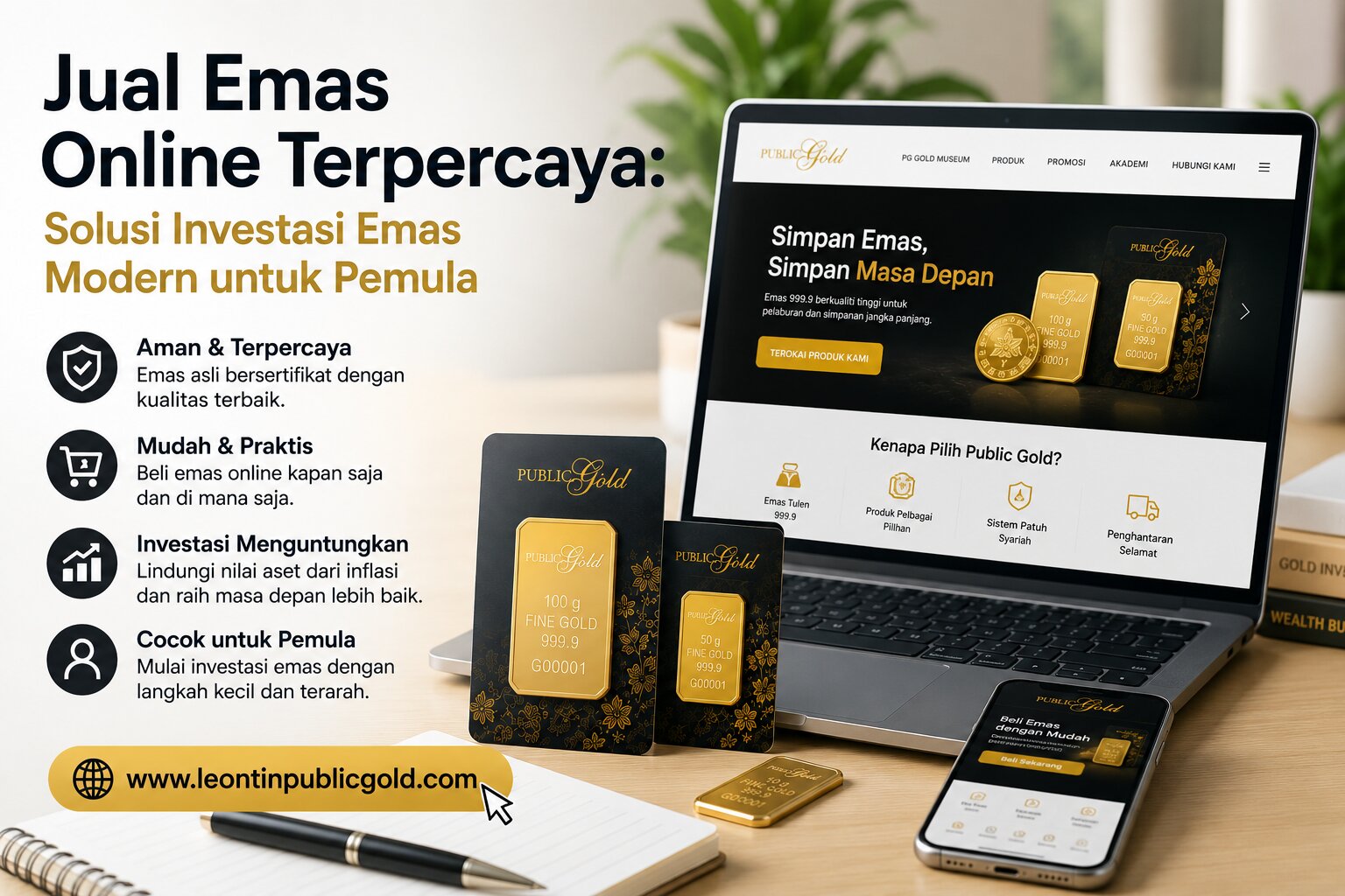 Jual Emas Online Terpercaya: Solusi Investasi Emas Modern untuk Pemula