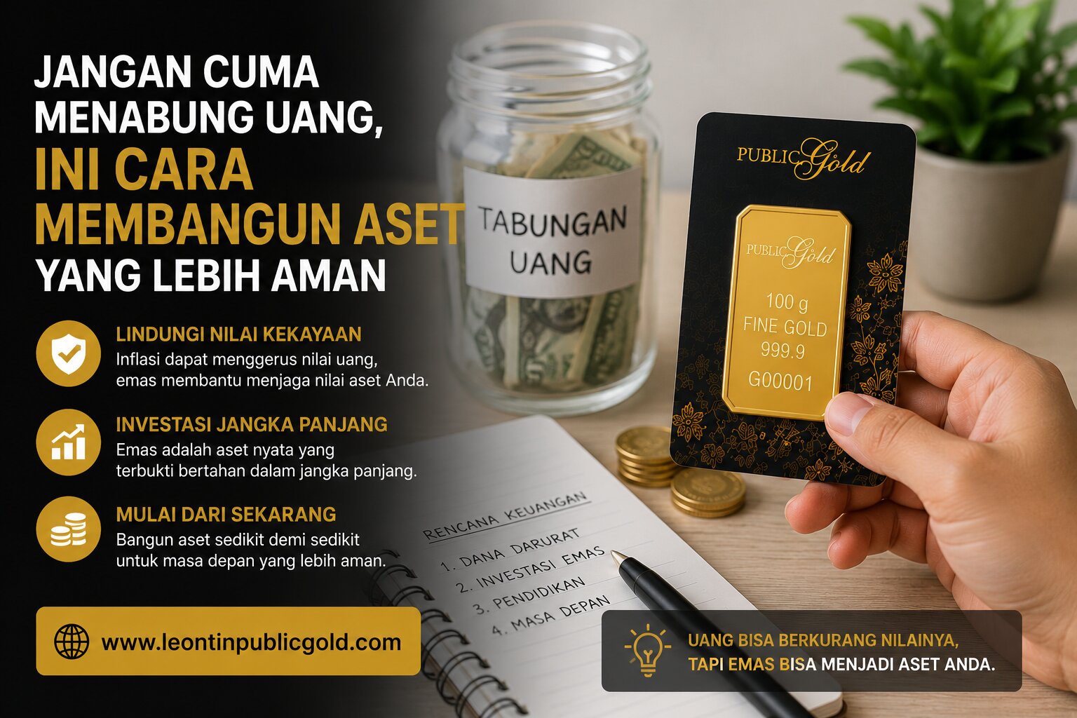 Jangan Cuma Menabung Uang, Ini Cara Membangun Aset yang Lebih Aman
